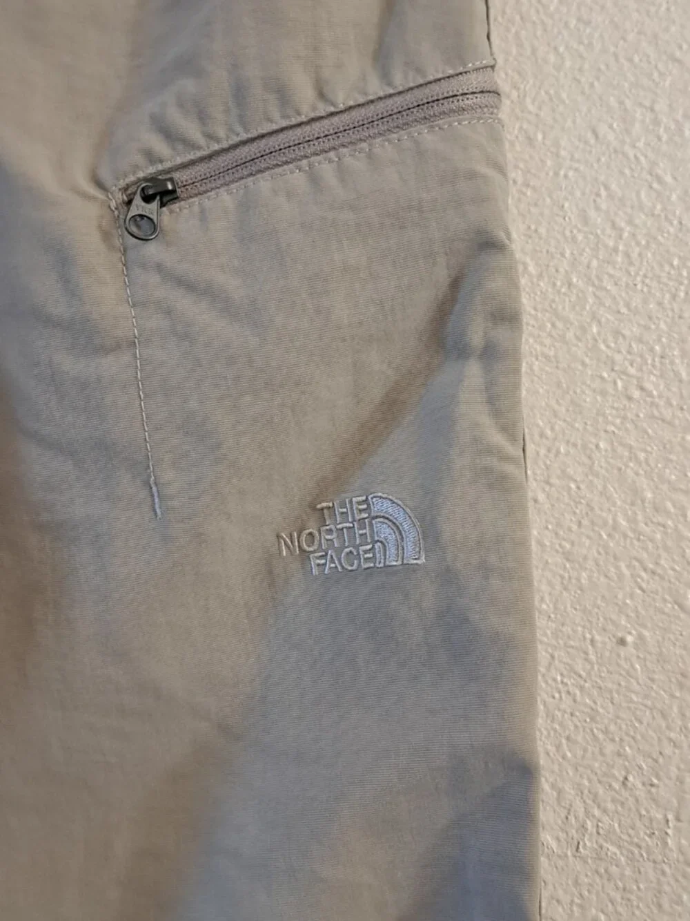 North Face Trail Utility  Hiking Outdoor Pants Size 34x28 Khaki travel gorpcore